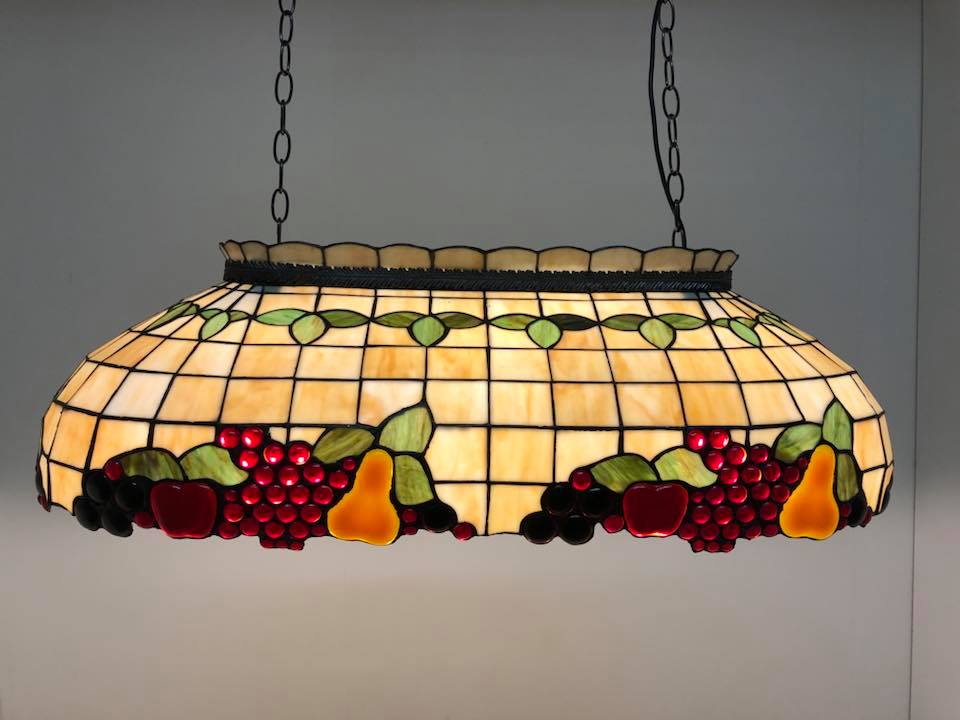 Tiffany leestafellamp biljartlamp Fruit