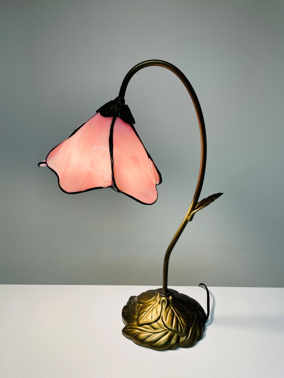 Tiffany Tischlampe Pink Lotus