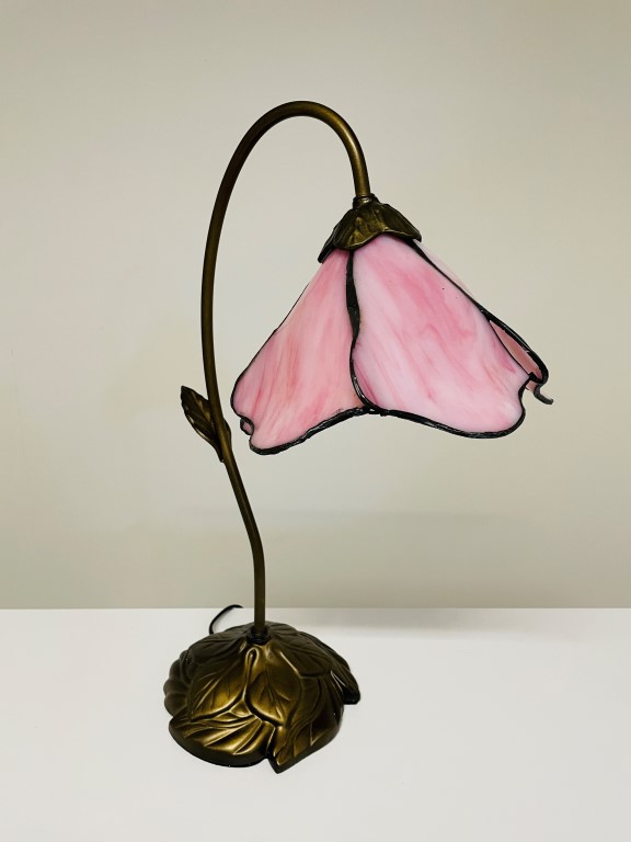 Tiffany Tischlampe Pink Lotus