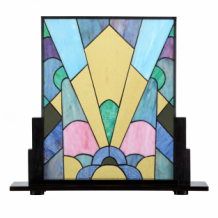 Coloured French Art Deco Tiffany Glasvenster