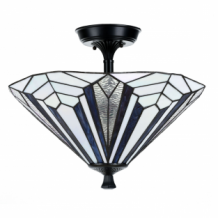 French Art Deco Tiffany Deckenleuchte