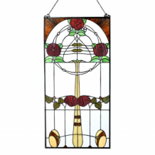 Mackintosh Rose Tiffany Glasvenster