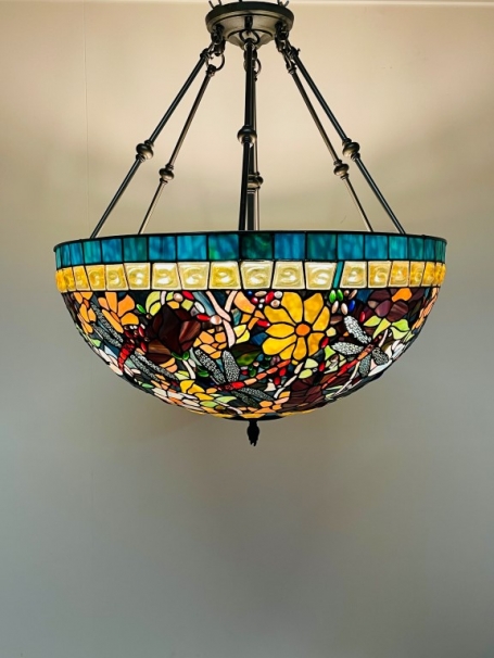 Tiffany Deckenleuchte Blue Dragonfly 70