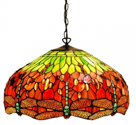 Tiffany Hängelampe Dragonfly 50/98 3 Armaturen
