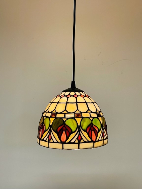 Tiffany Hängelampe 25cm Bari - Schnur 