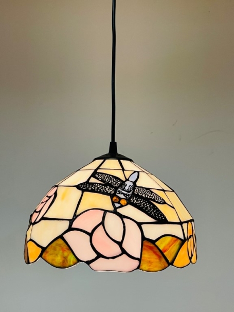 Tiffany Hängelampe 25cm Bolzano - Schnur 