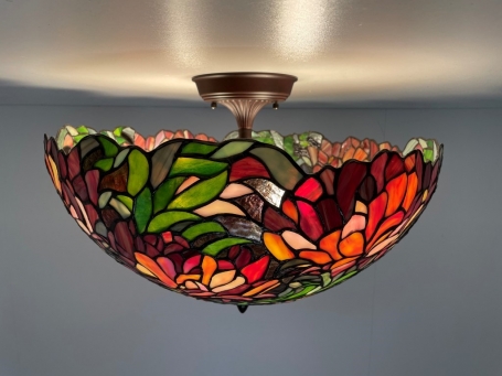 Tiffany Deckenleuchte Ø50cm Peony Flow