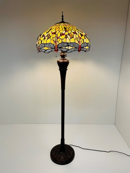 Tiffany Stehleuchte Dragonfly Green 51 Deluxe