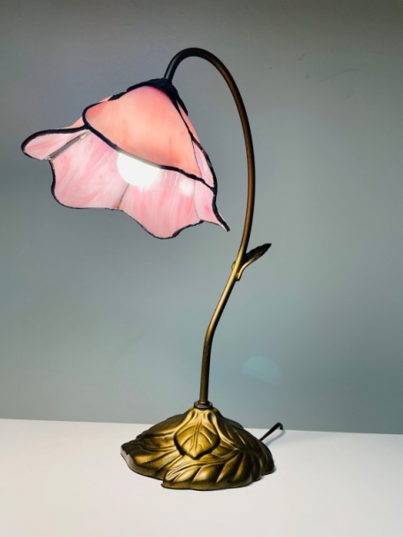 Tiffany Tischlampe Pink Lotus