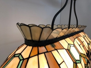 Tiffany Billard-Esstischlampe Geo
