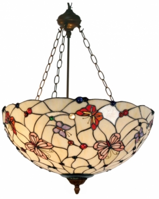 Tiffany Hängelampe Ø 50cm Papillon 8842