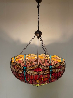 Tiffany Hängelampe Ø60cm Dragonfly 8842
