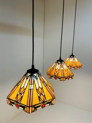 Tiffany Pendelleuchte Wyber 25 Triple