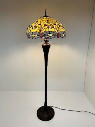 Tiffany Stehleuchte Dragonfly Green 51 Deluxe