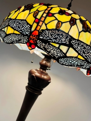 Tiffany Stehleuchte Dragonfly Green 51 Deluxe