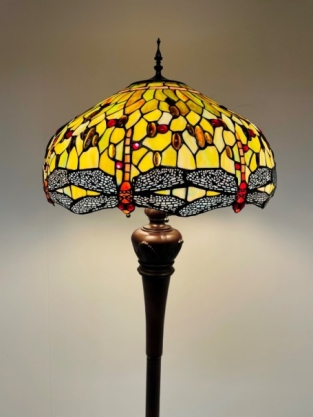 Tiffany Stehleuchte Dragonfly Green 51 Deluxe