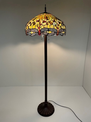 Tiffany Stehleuchte Dragonfly Green 51 Straight