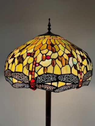Tiffany Stehleuchte Dragonfly Green 51 Straight
