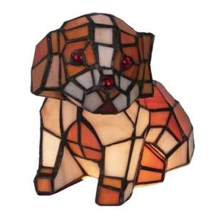Tiffany Tischlampe Hund