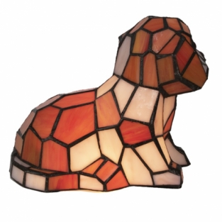 Tiffany Tischlampe Hund