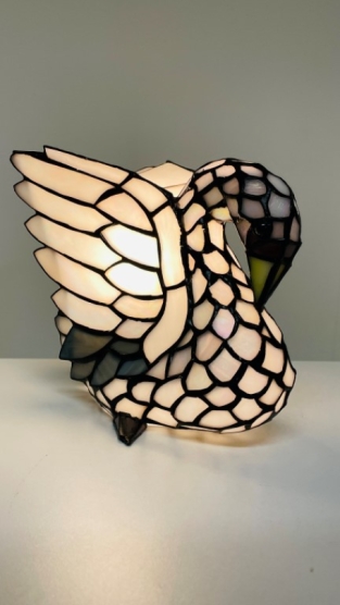 Tiffany tischleuchte Swan