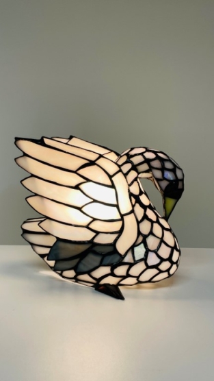 Tiffany tischleuchte Swan